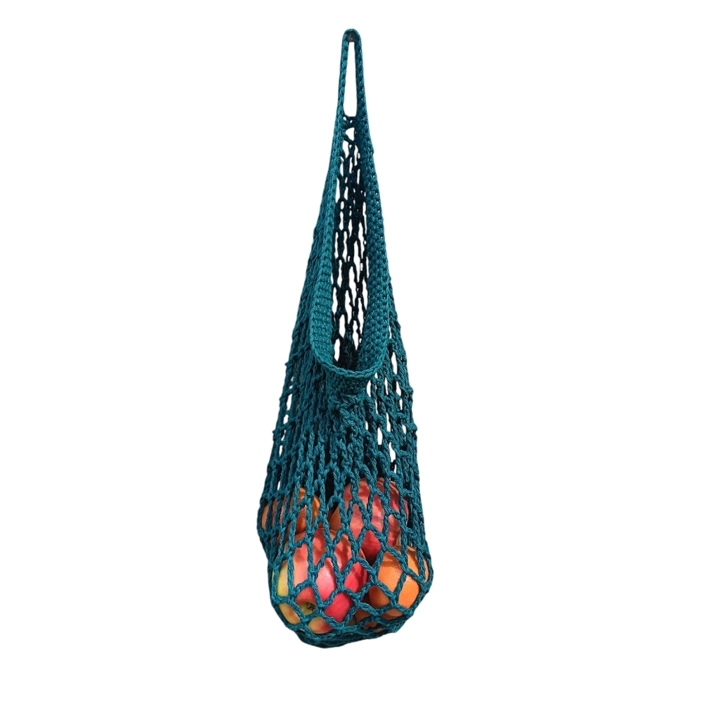 Hand crafted Crochet Basket Open Weave Market bag